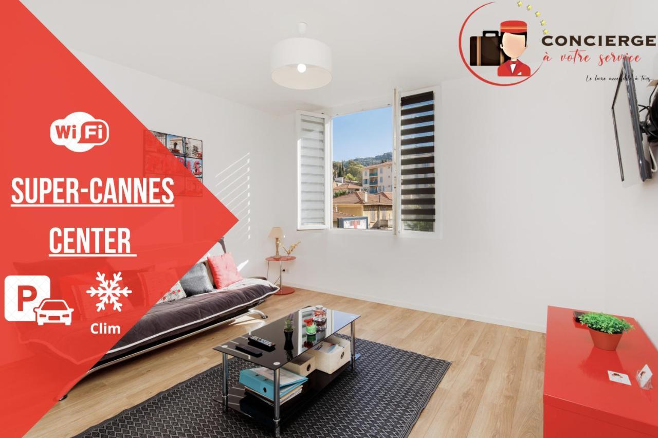 Supercannes Center - Parking - Spacieux 70 Metres - Clim - Wifi Exterior photo