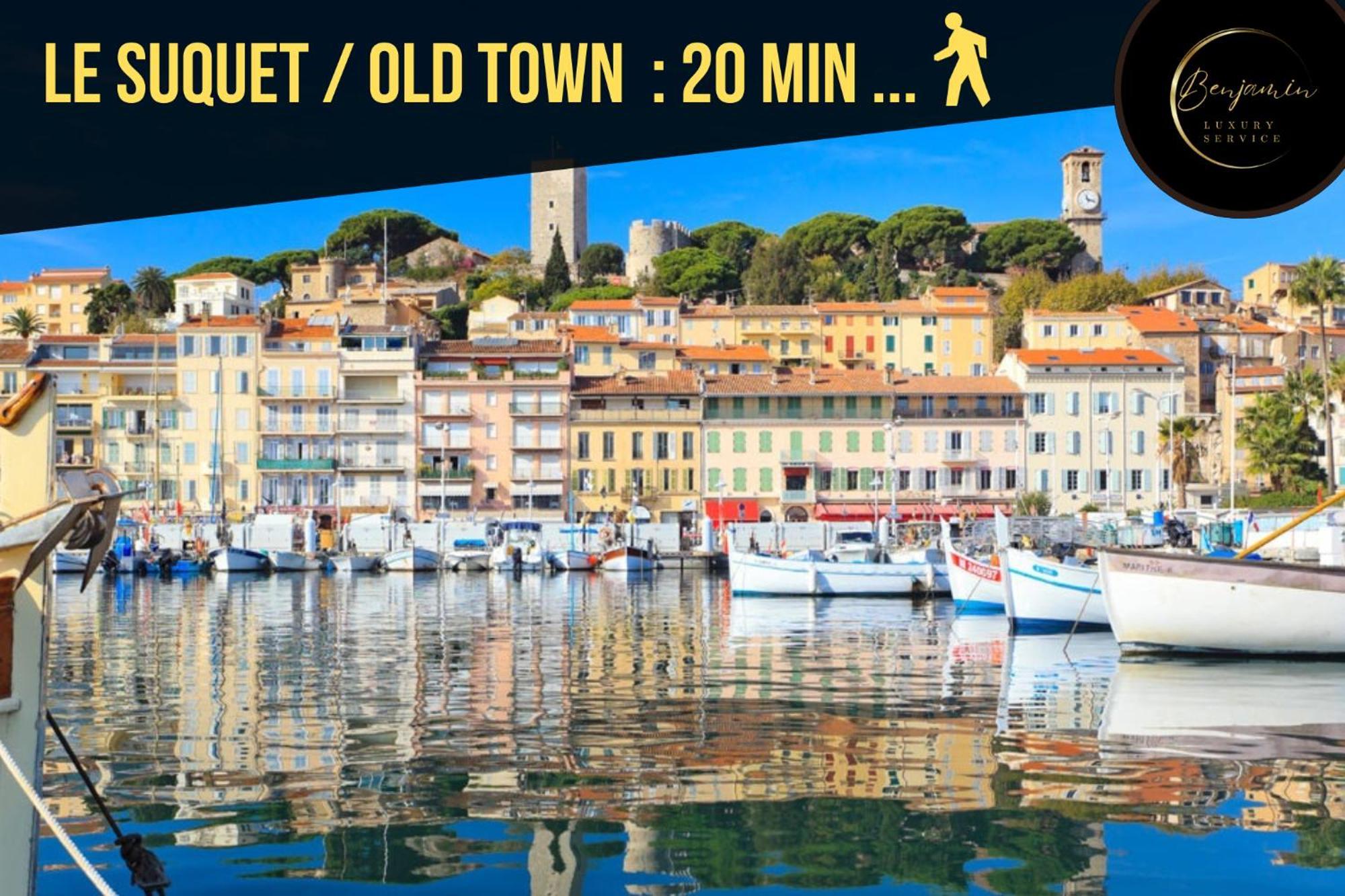 Supercannes Center - Parking - Spacieux 70 Metres - Clim - Wifi Exterior photo